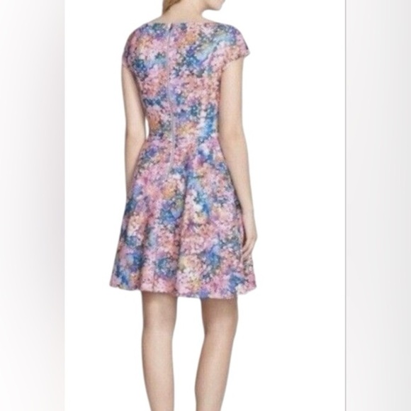 Betsey Johnson Laser Cut Fit & Flare Floral Dress - Picture 2 of 6